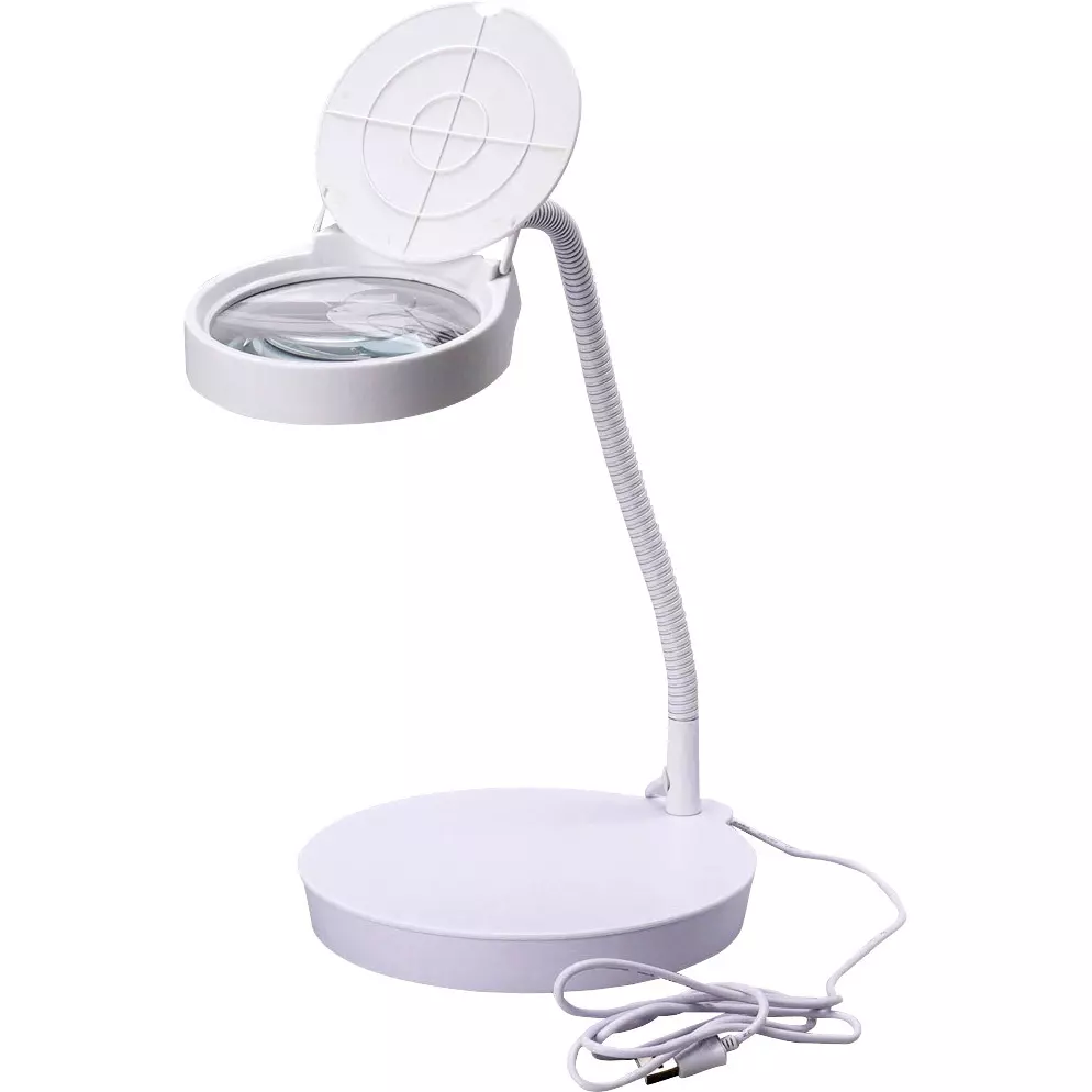 MonotaRO Magnifying Glass With LED Light And Stand (USB Connection), 3799716