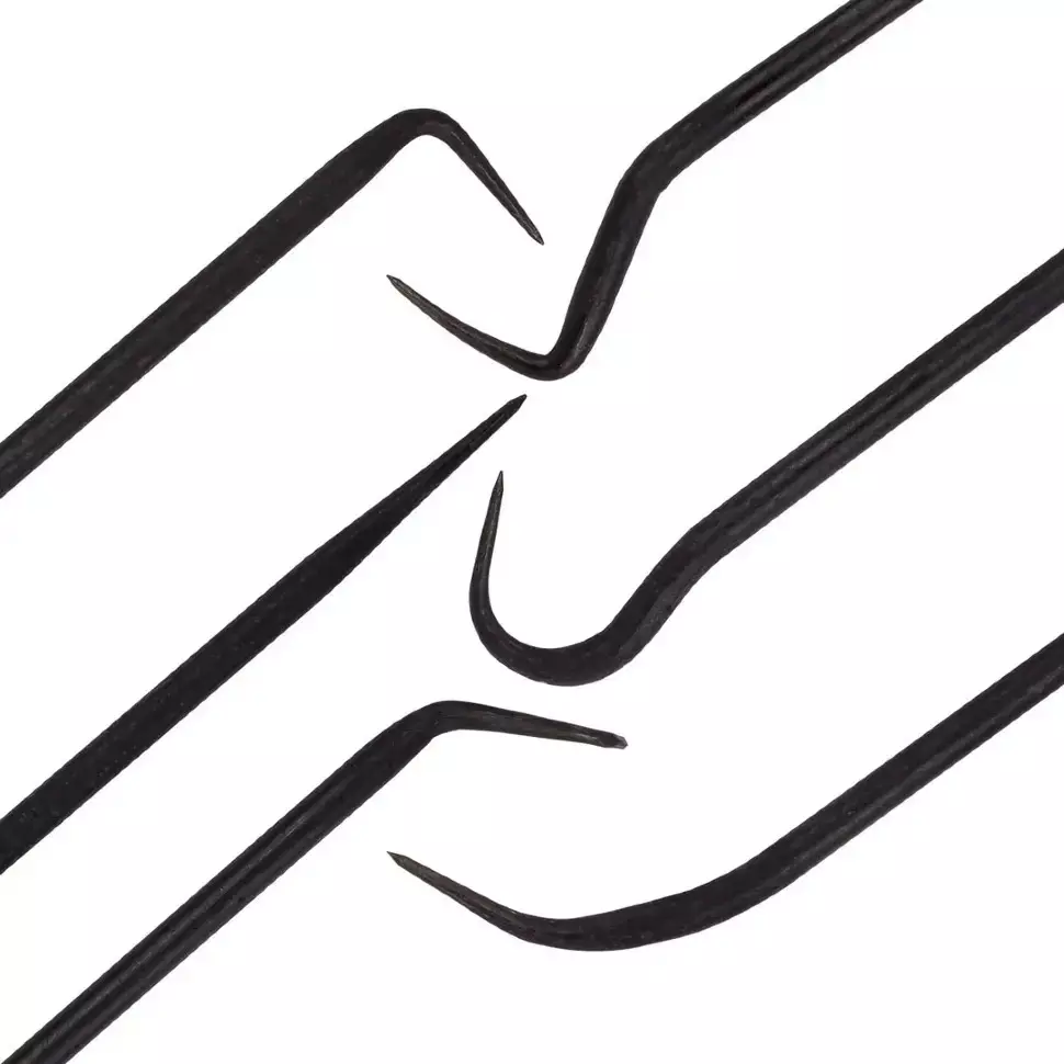 Rock Force Oil Seal Dismantling Puller Set CrV Straight Handle 450, 300, 200, 375 mmLength, RF-904U4A (Pack of 6)