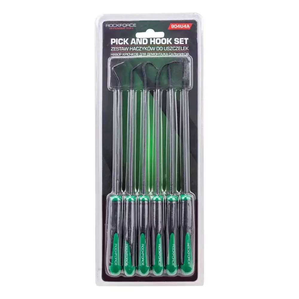 Rock Force Oil Seal Dismantling Puller Set CrV Straight Handle 450, 300, 200, 375 mmLength, RF-904U4A (Pack of 6)