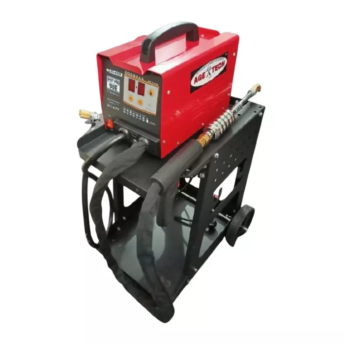 AGE TECH Digital Dent Puller With Trolley 7.2 V No Load Voltage and 3800 A Max. Welding Current, 90E