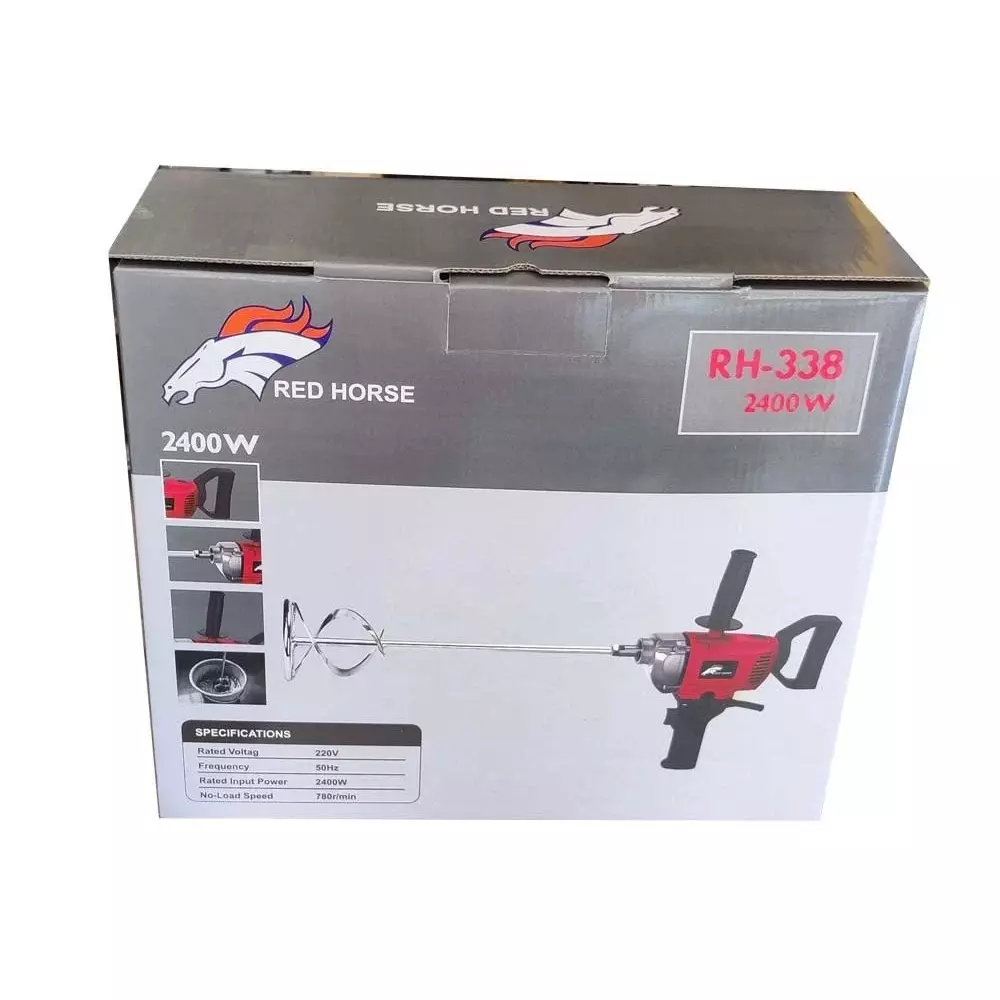 red-horse-1200-w-electric-puttypaint-mixer-800-rpm-no-load-speed-and-220-v-50-hz-power-supply-rh-338-with-mixing-rod