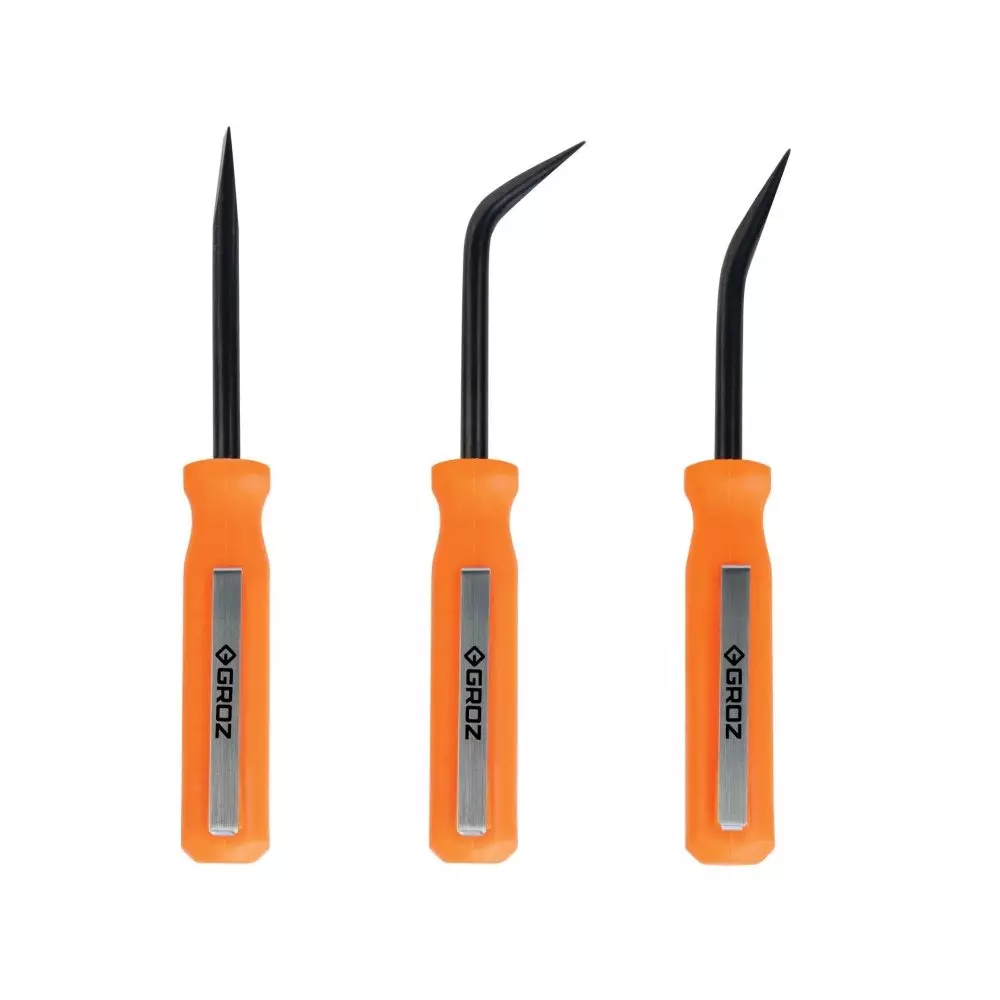 Groz Pocket Pry Bar Set Alloy Steel Drice 125 mm (5 inch) Length, MPRY/3/ST (3 Pcs Set)