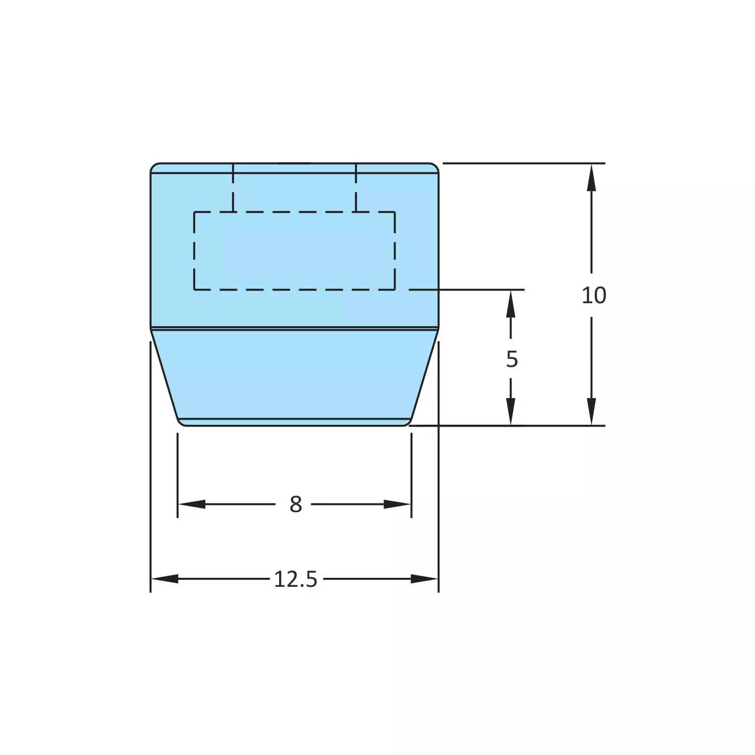 STEEL-SMITH Rubber Cap 12.5 mm Dia, RC-512