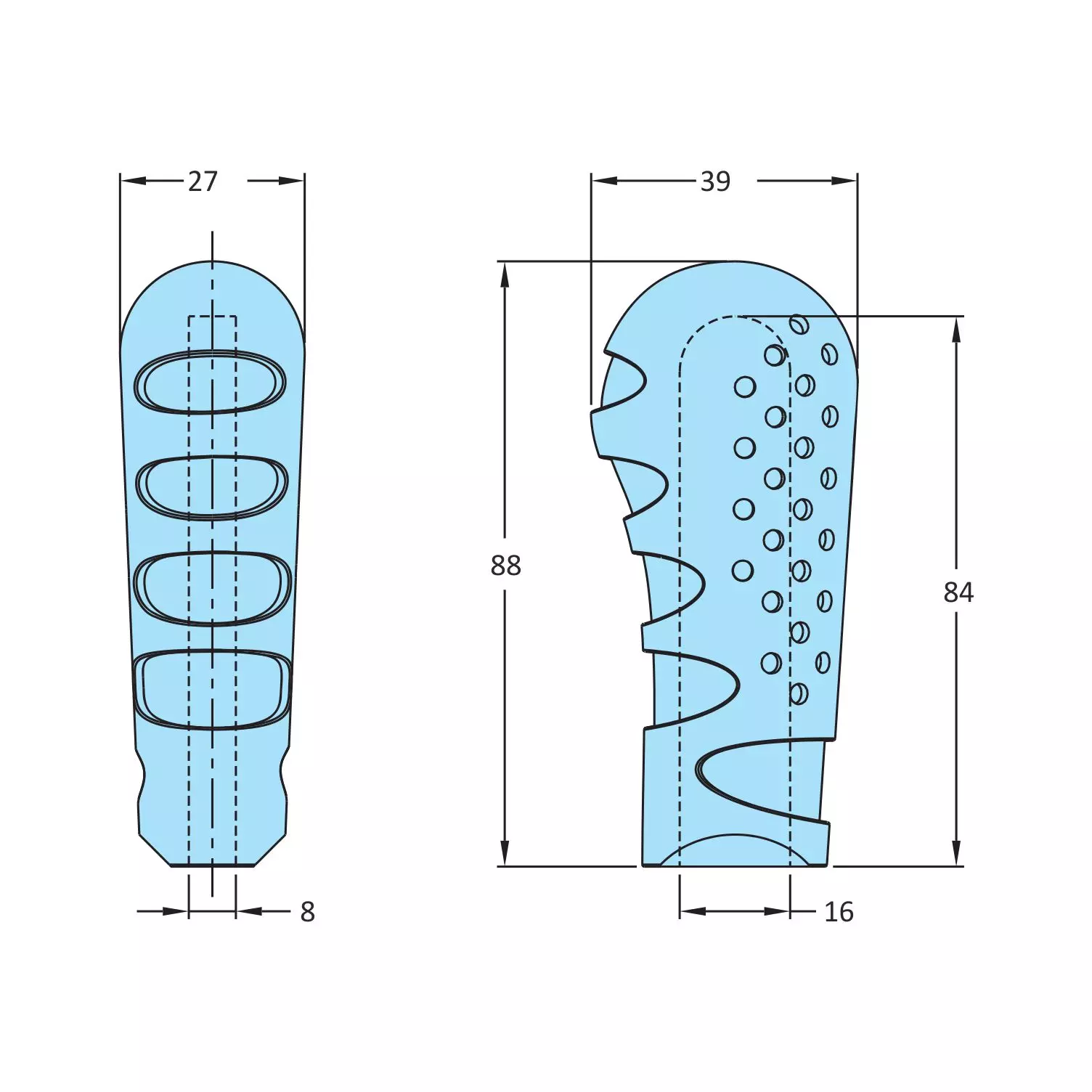 STEEL-SMITH PVC Grip 88 mm Length, 7G-88-P84