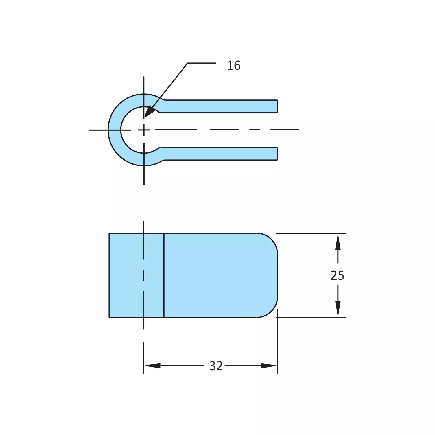 STEEL-SMITH Bolt Retainer 16 mm Dia, BR-4