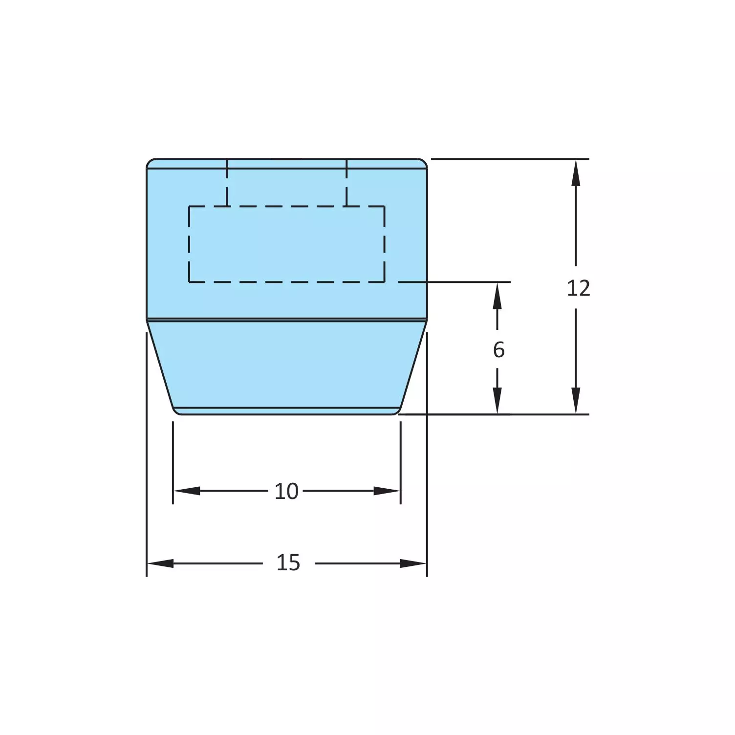 STEEL-SMITH Rubber Cap 15 mm Dia, RC-615