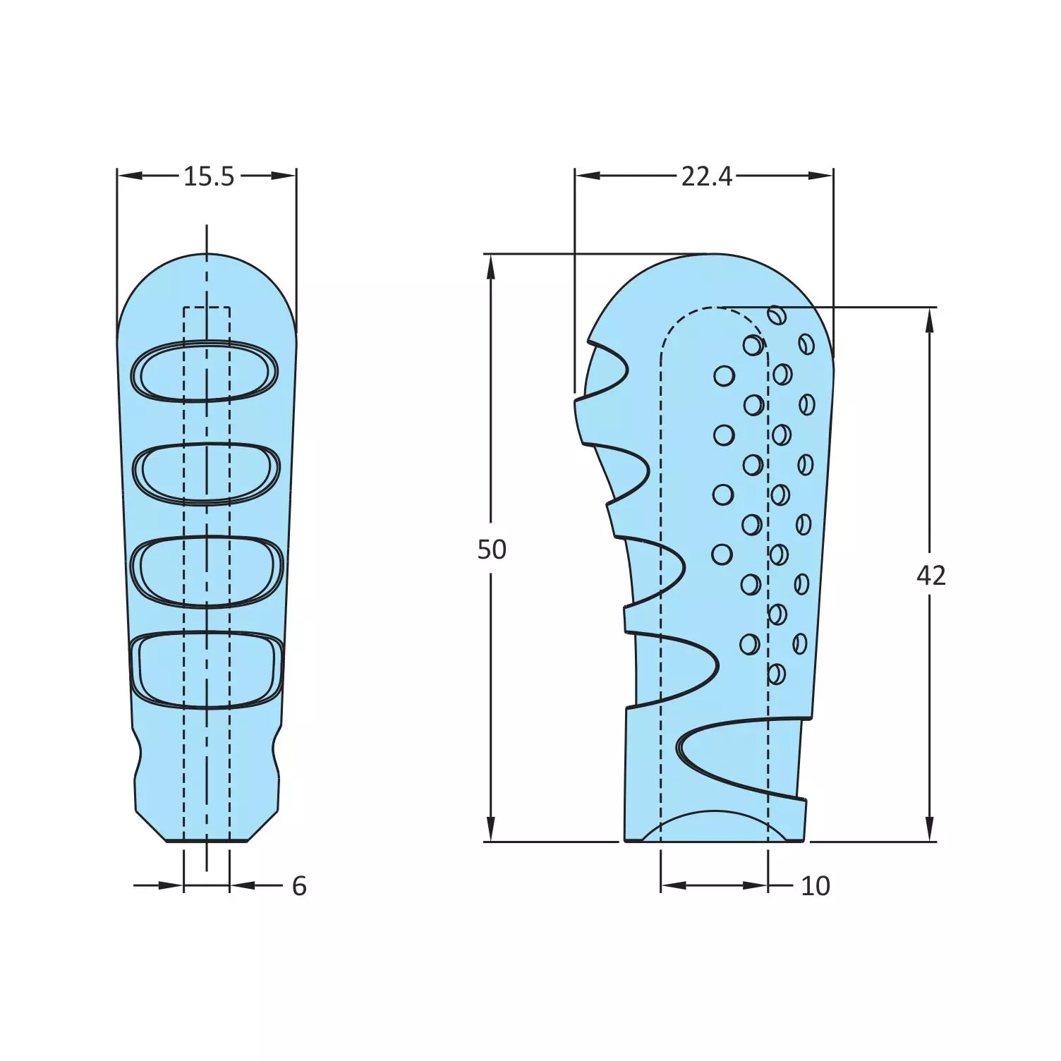 STEEL-SMITH PVC Grip 50 mm Length, 3G-50-P42