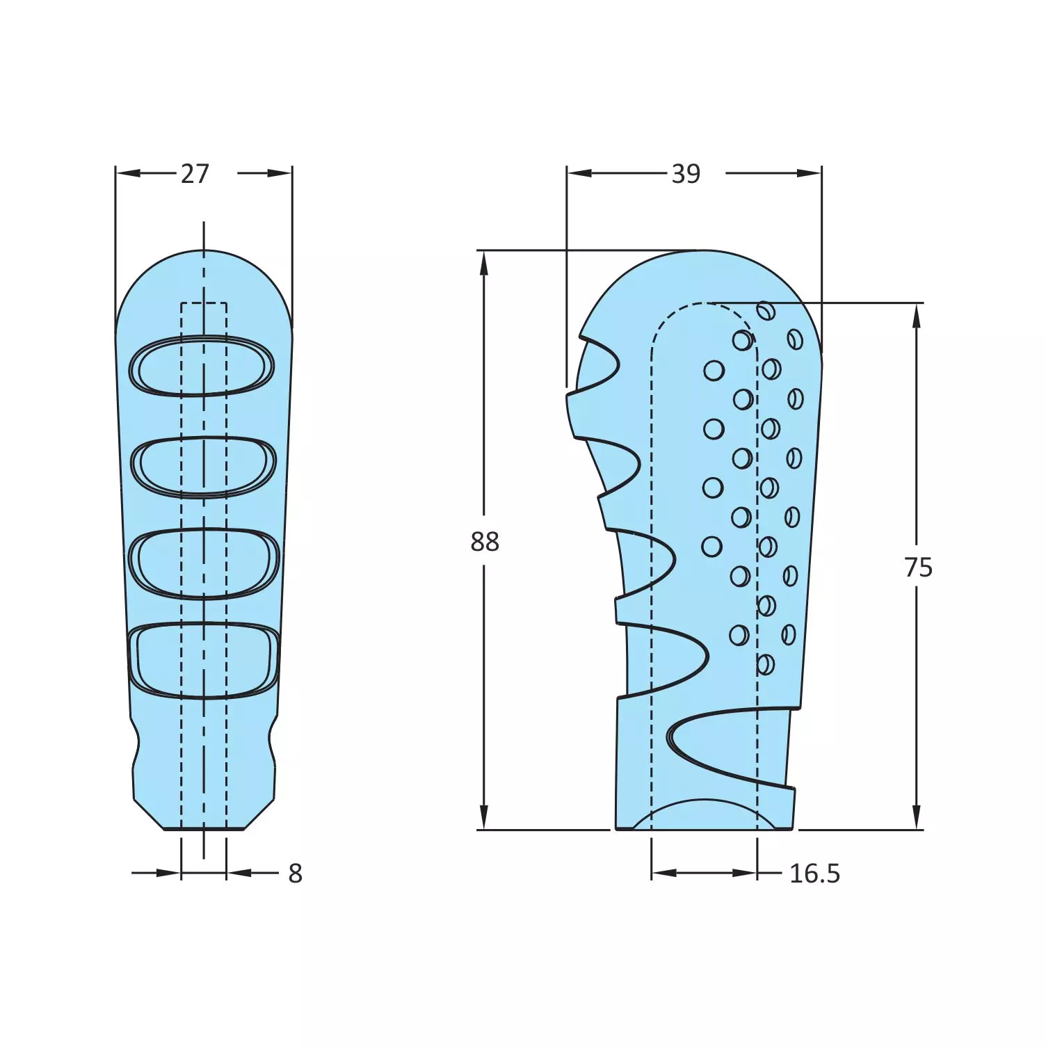 STEEL-SMITH PVC Grip 88 mm Length, 7G-88-P75