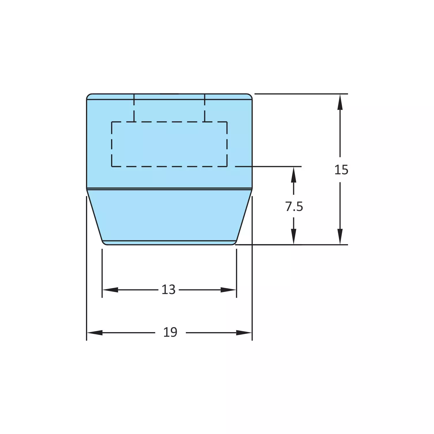 STEEL-SMITH Rubber Cap 19 mm Dia, RC-819