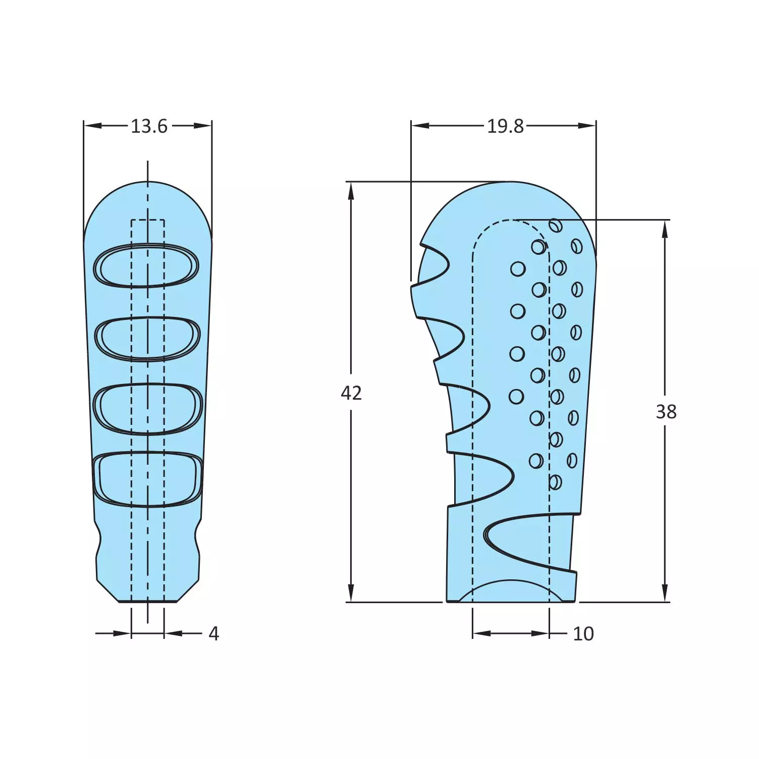 STEEL-SMITH PVC Grip 42 mm Length, 2G-42-P38