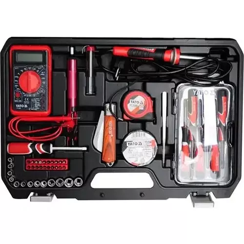 Yato YT-39009 68Pcs Electrician Set Pliers and screwdrivers VDE insulated handles