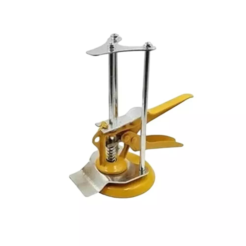 TileMaster Tile Lifting Adjuster Leveler Non-Magnetic High-Strength Alloy Steel Yellow & Silver 5 cm Size TM-144 (Pack of 4)