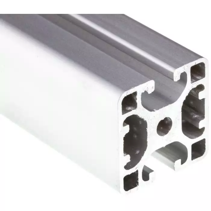 RS PRO Silver Aluminium Profile Strut 40 x 40 mm 8 mm Groove 2000 mm Length,