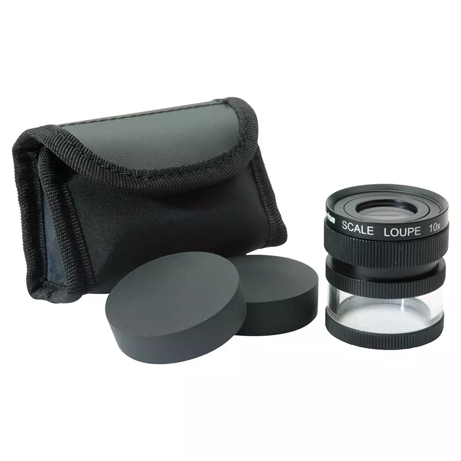 IDEAL-TEK MAGNIFIER, 10X, MM SCALE, M1210