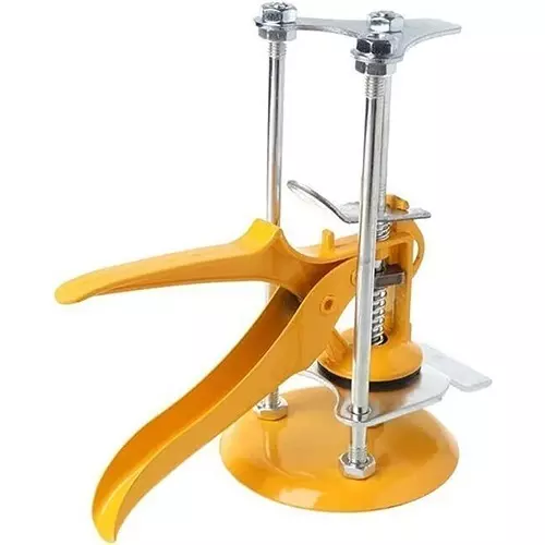 FLAMINGO ENTERPRISE Tile Lifting Adjuster Leveler High-Strength Alloy Steel Non-Magnetic 11 cmYellow & Silver, FM-327 (Pack of 2)