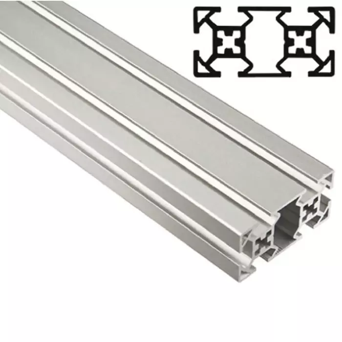 FlexLink Silver Aluminium Profile Strut 30 x 60 mm 7.2 mm Groove 2000 mm Length, XFBM 2X30X60