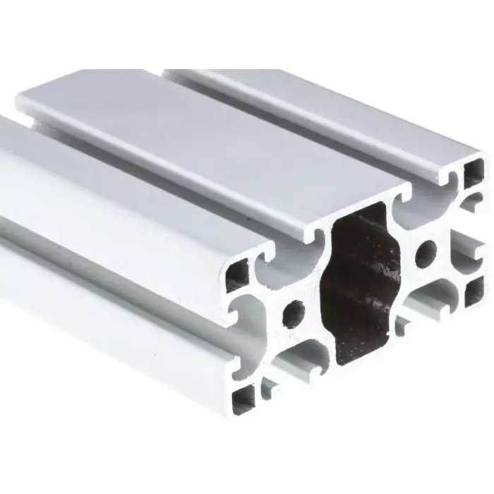 RS PRO Silver Aluminium Profile Strut 40 x 80 mm 8 mm Groove 3000 mm Length