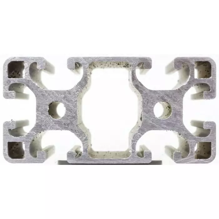 RS PRO Silver Aluminium Profile Strut 40 x 80 mm 8 mm Groove 3000 mm Length