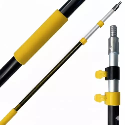 efficacy-long-extension-pole-aluminum-alloy-rod-yellow-black-color-size-43-cm-to-90-cm-for-home-garden-outdoor-areas-wi-extnd-pole-ylw-43cm