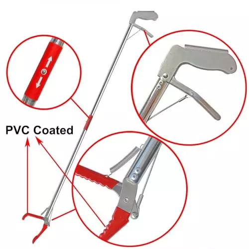 efficacy-3-feet-914-cm-long-grabber-reacher-tool-stainless-steel-body-silver-color-for-litter-pick-trash-pick-up-pick-up-reacher-tool-wi-ss-fruit-tong-3ft