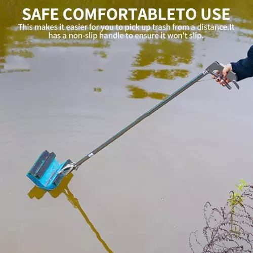 efficacy-3-feet-914-cm-long-grabber-reacher-tool-stainless-steel-body-silver-color-for-litter-pick-trash-pick-up-pick-up-reacher-tool-wi-ss-fruit-tong-3ft