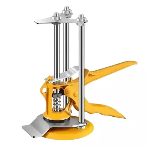 FLAMINGO ENTERPRISE Tile Lifting Adjuster Leveler High-Strength Alloy Steel Non-Magnetic 20 cm Yellow & Silver, FM-320