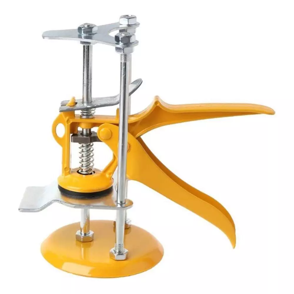 Catson Tile Lifter Height Adjuster Mason's Level Metal 10 cm Length Yellow (Pack of 2)
