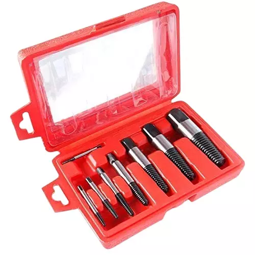 ATOZSHOP11 Screw Extractor Set 3 mm – 50 mm Size Range Heavy Duty Alloy Steel (Set of 8 Pcs)