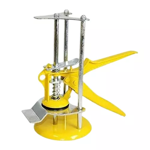 FLAMINGO ENTERPRISE Tile Lifting Adjuster Leveler High-Strength Alloy Steel Non-Magnetic 33 cm Yellow & Silver, FM-322
