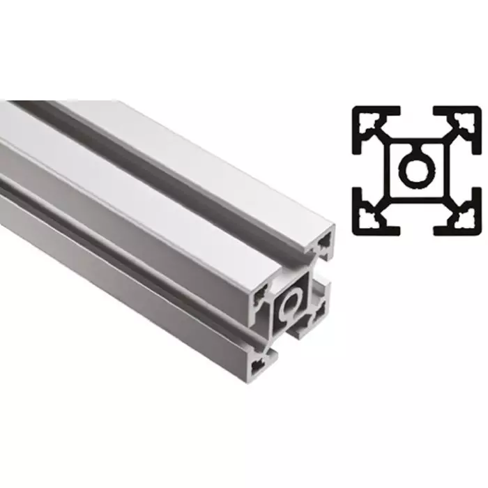 FlexLink Silver Aluminium Profile Strut 44 x 44 mm 11 mm Groove 2000 mm Length, XCBM 2X44