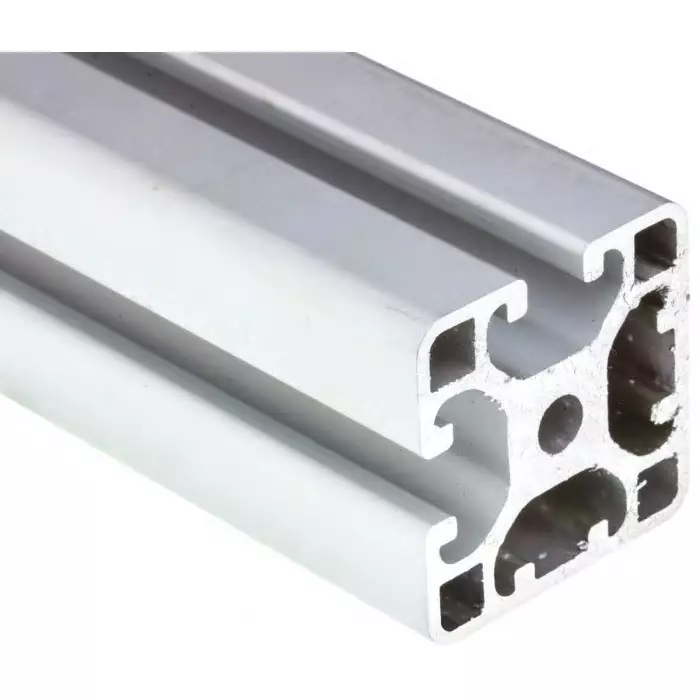 RS PRO Silver Aluminium Profile Strut 40 x 40 mm 8 mm Groove 2000 mm Length, 30407177