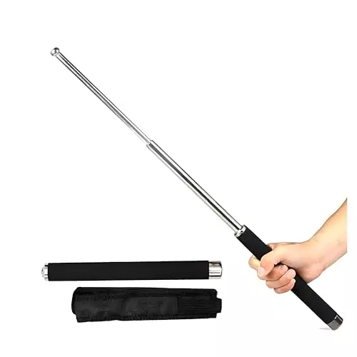 elysian-teaching-pointer-stick-stainless-steel-body-black-silver-color-with-65-cm-extended-length-wi-ss-pointer-65cm