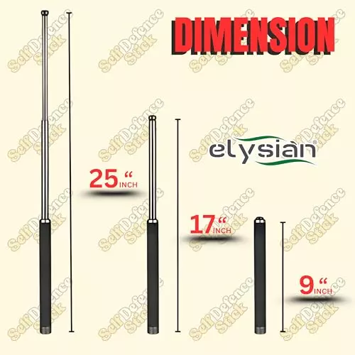 elysian-teaching-pointer-stick-stainless-steel-body-black-silver-color-with-65-cm-extended-length-wi-ss-pointer-65cm