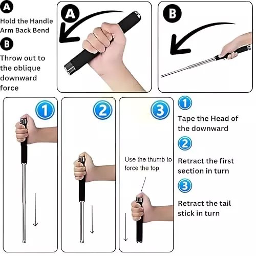 elysian-teaching-pointer-stick-stainless-steel-body-black-silver-color-with-65-cm-extended-length-wi-ss-pointer-65cm