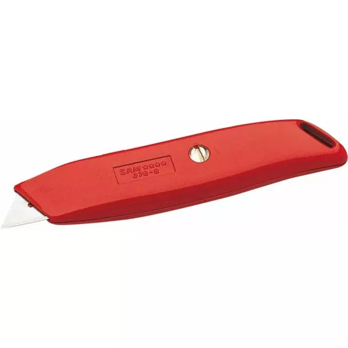 Sam Safety Knife with Straight Blade Retractable, 378-8