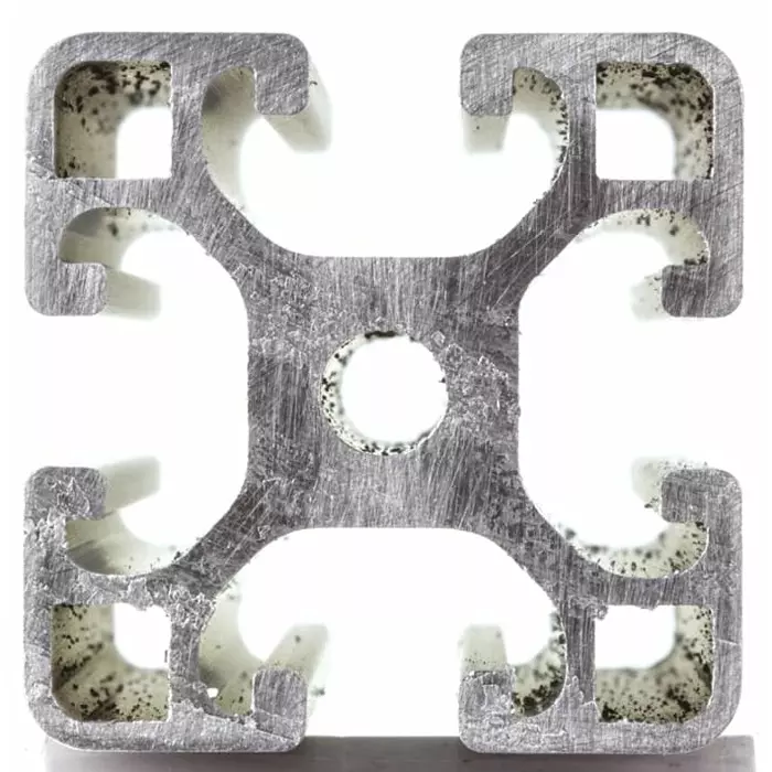 RS PRO Silver Aluminium Profile Strut 40 x 40 mm 8 mm Groove 1000 mm Length