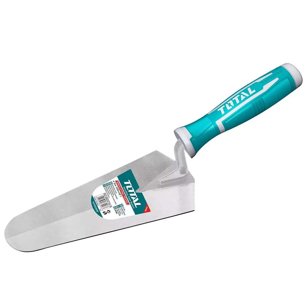 Total Bricklaying Trowel 8 Inch (200 mm), 9.5 mm Connecting Rod Ergonomic Handle, THT82826