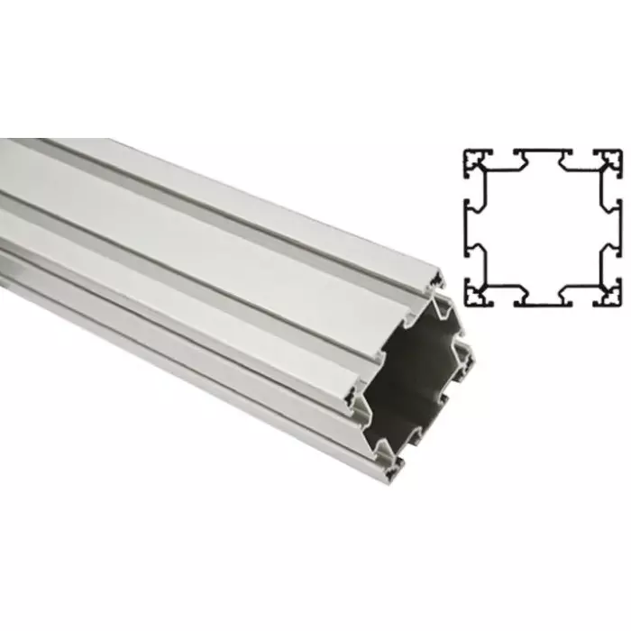 FlexLink Silver Aluminium Profile Strut 88 x 88 mm 11 mm Groove 2000 mm Length, XCBL 2X88