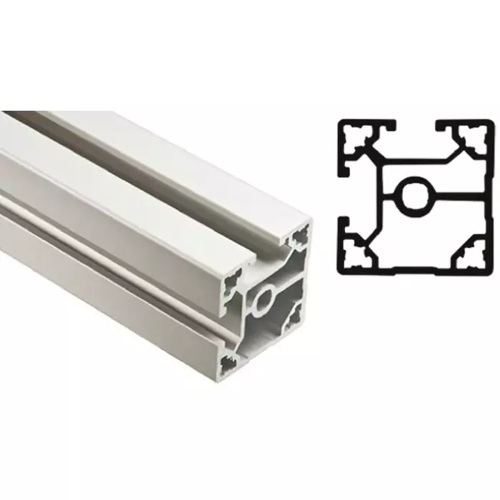FlexLink Silver Aluminium Profile Strut 44 x 44 mm 11 mm Groove 1000 mm Length, XCBL 1X44 T2