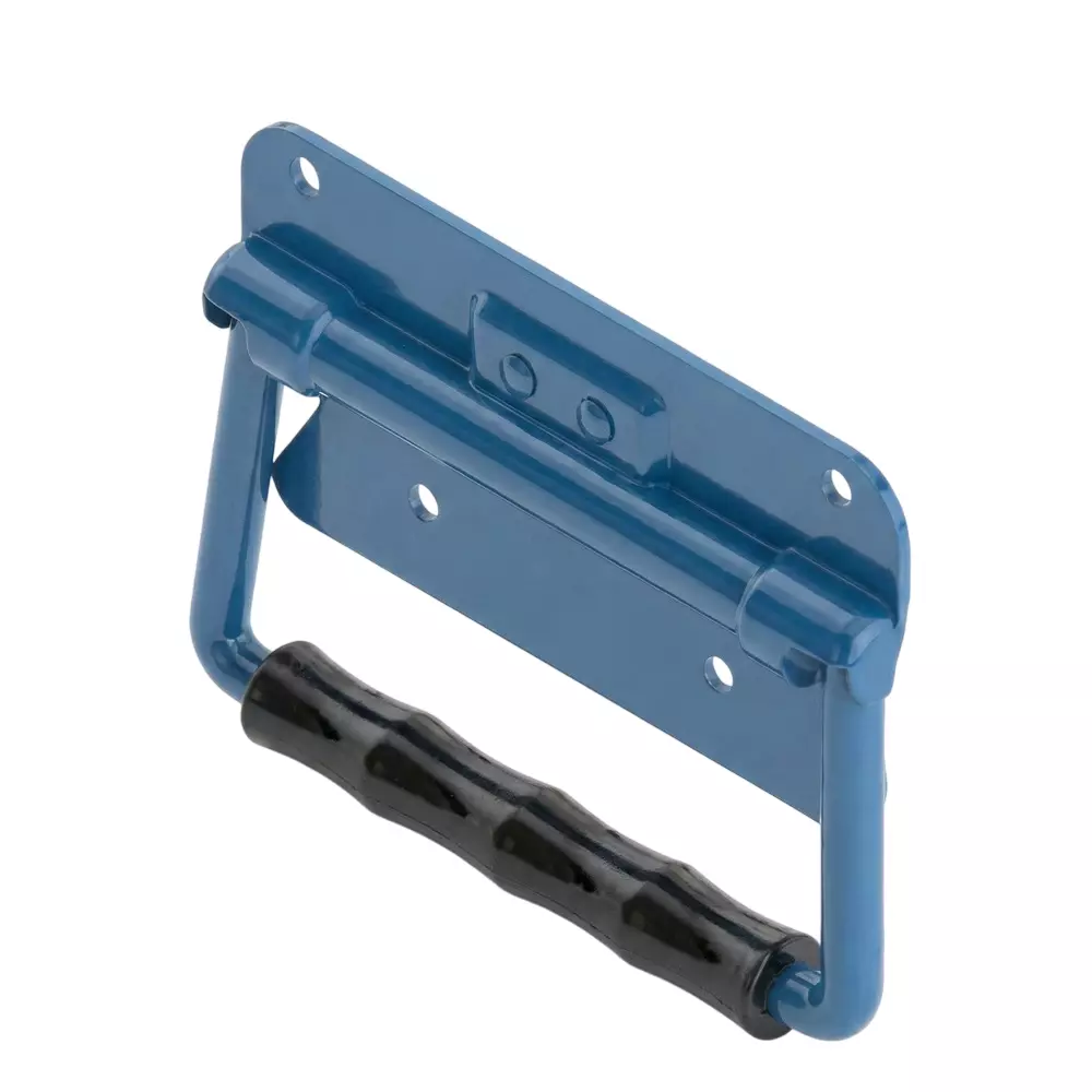 STEEL-SMITH Spring Loaded Foldable Handle Steel Blue Powder Coating 90 mm Dimension A, HAN-12060-BPC
