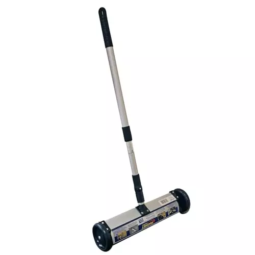 Efficacy WI-10 Magnetic Sweeper 13 inch (330.2 mm) Wide and 12000 Gauss Magnetic Force for Collecting Nails, Screws, Metal Debris, WI-MGNETIC/SWPR-WI-10