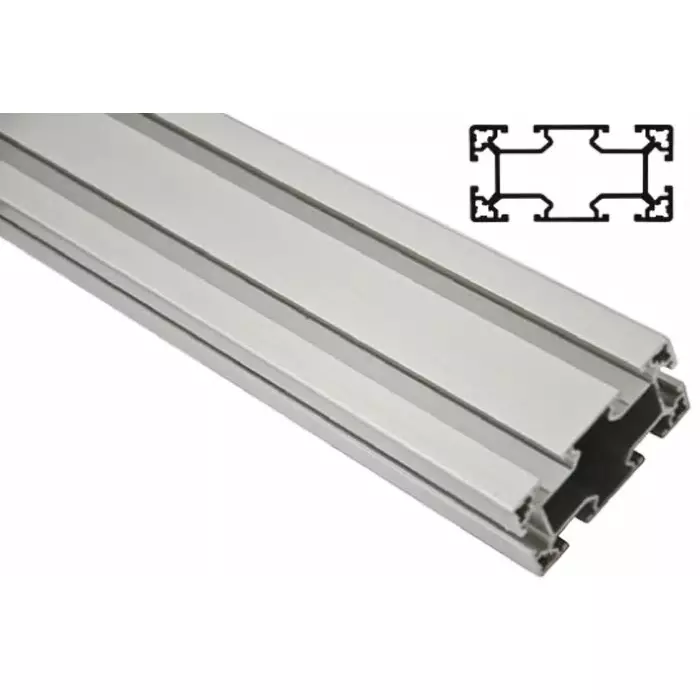 FlexLink Silver Aluminium Profile Strut 44 x 88 mm 11 mm Groove 3000 mm Length, XCBL 3X44X88