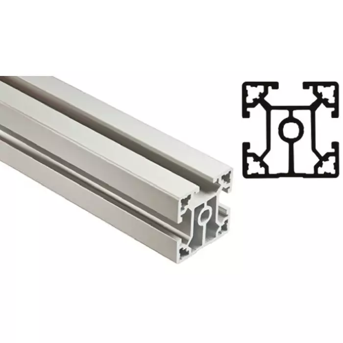 FlexLink Silver Aluminium Profile Strut 44 x 44 mm 11 mm Groove 1000 mm Length, XCBL 1X44 T3