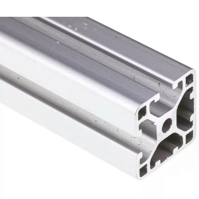 RS PRO Silver Aluminium Profile Strut 30 x 30 mm 6 mm Groove & 2000 mm Length