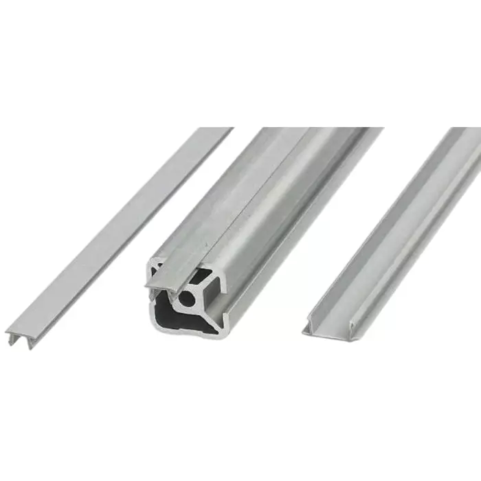 FlexLink Grey PVC Cover Strip 7.2 mm Groove Size 3 m Length, XFAC 3 T (Pack of 3)