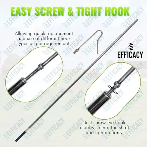 efficacy-chicken-leg-hook-with-long-handle-stainless-steel-body-silver-color-size-1415-cm-for-catching-chickens-turkeys-ducks-geese-wi-chicken-tool