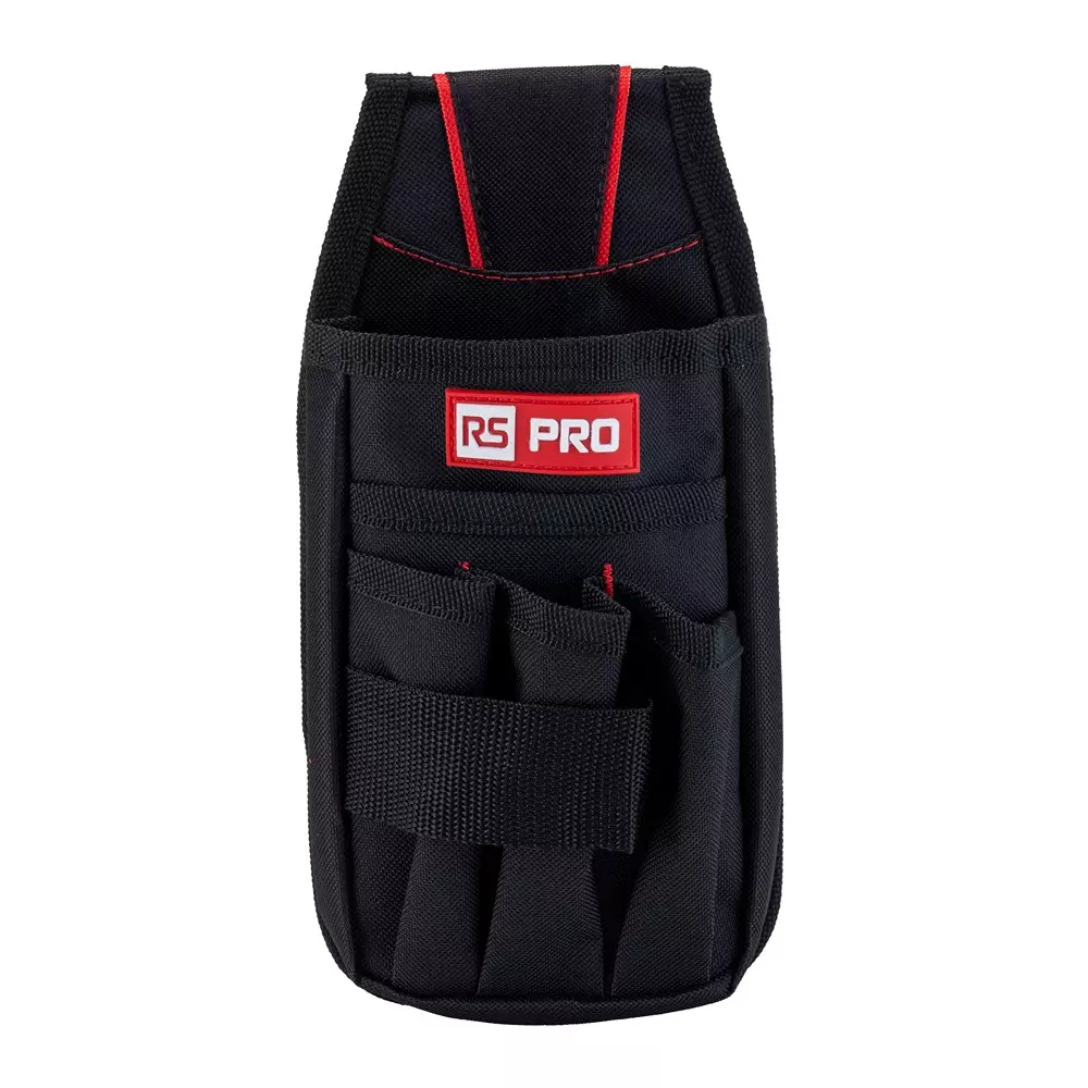 RS PRO Tool Pouch 130 mm 600 Denier Fabric 50 mm Belt Pouch 260 mm, 2846060