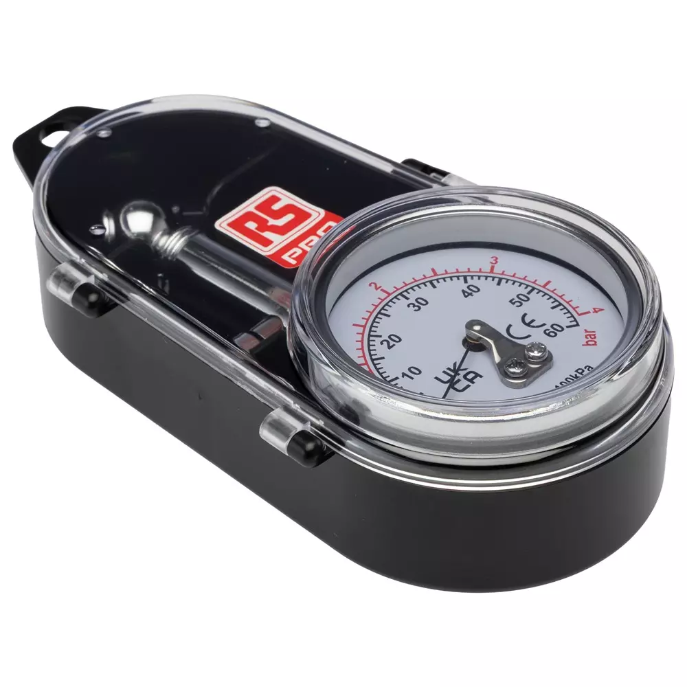 RS PRO Tyre Pressure Gauge Diaphragm Tire Pressure Gauge 160 PSI, 2658454