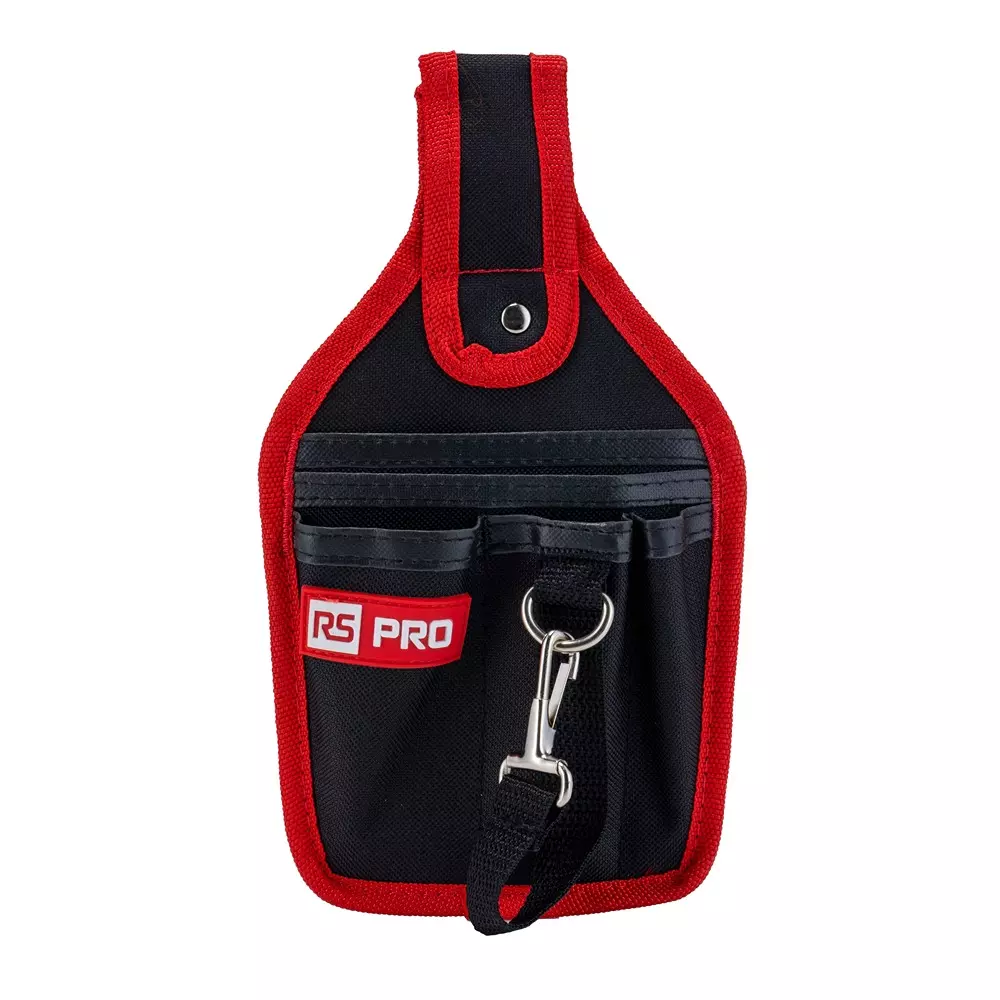 RS PRO Tool Pouch 140 mm 600 Denier Fabric Belt Pouch 240 mm, 2846059