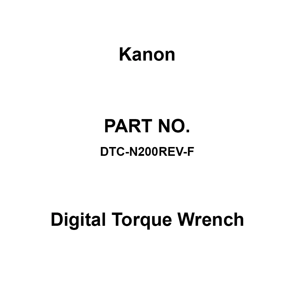 Kanon Digital Torque Wrench 404 mm Overall Length, DTC-N200REV-F